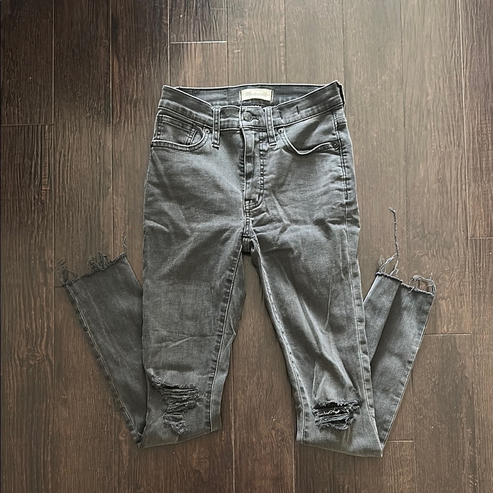 Madewell Black Midrise Skinny Jeans